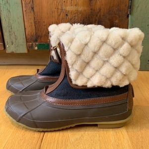 Tory Burch Snow Booties- Like New- Size 9
